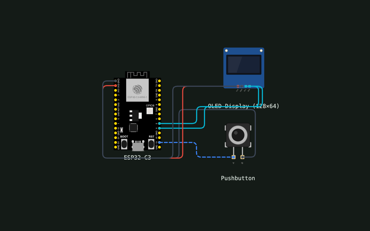 Wiring diagram for button indicator