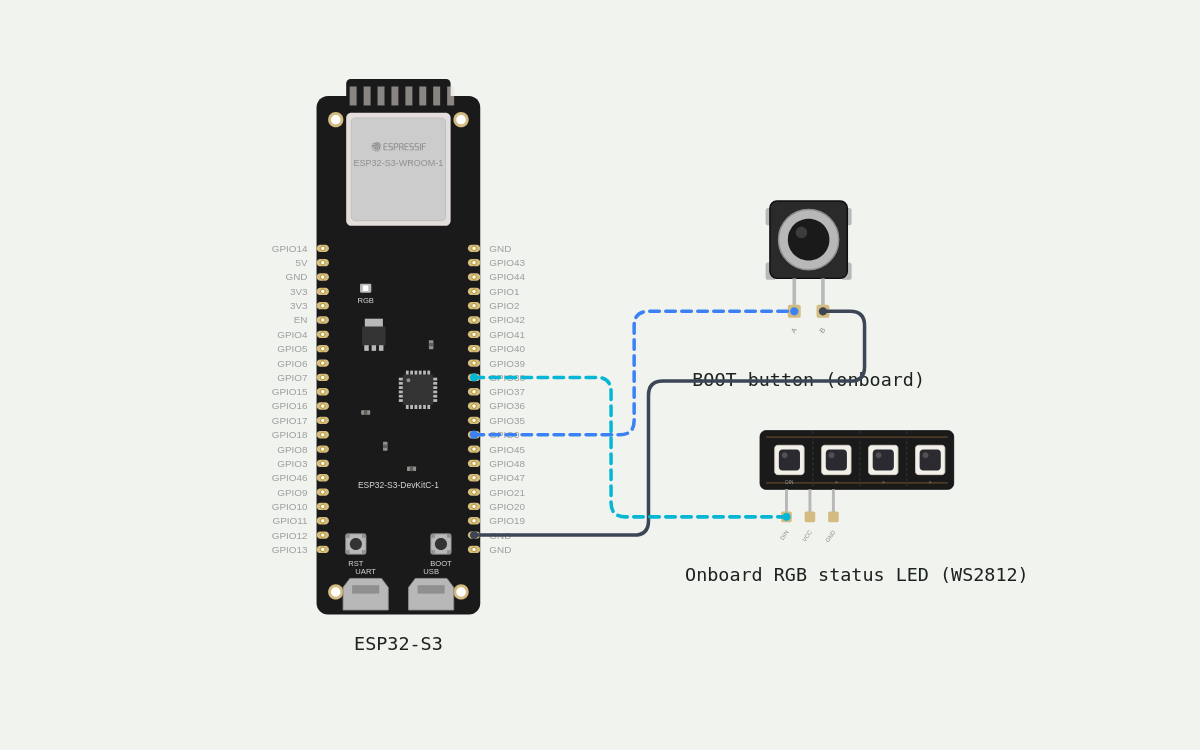 Wiring diagram for USB Security Key